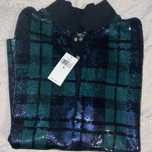 Brand new with tags dressy sequin Ralph Lauren, women’s polo shirt.